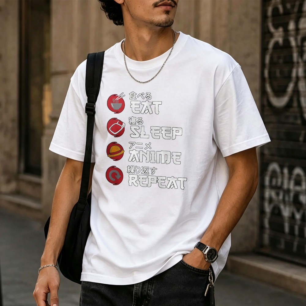 Eat Sleep Anime Repeat Japanes - Japanese Man Lifestyle review and price