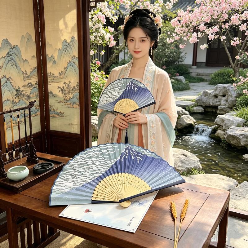 Ukiyoe Wave Bamboo Folding Fan - Fan Sensu Folding review and price